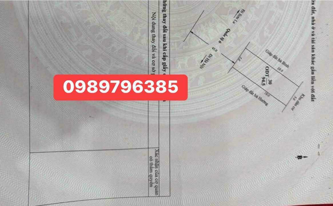 Đất đấu giá Mộc Châu 95m² giá 3 tỷ - Vị trí kinh doanh đắc địa!