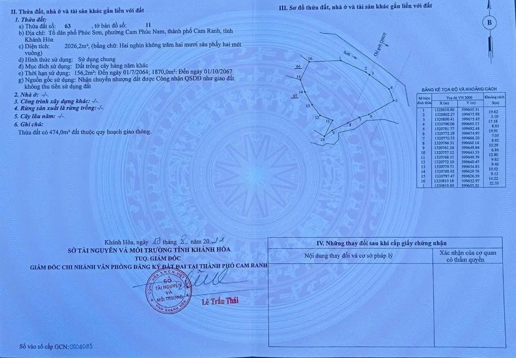 Đất sào 2026m² Cam Phúc Nam - Giá 3.5 tỷ - Đầu tư sinh lời ngay!