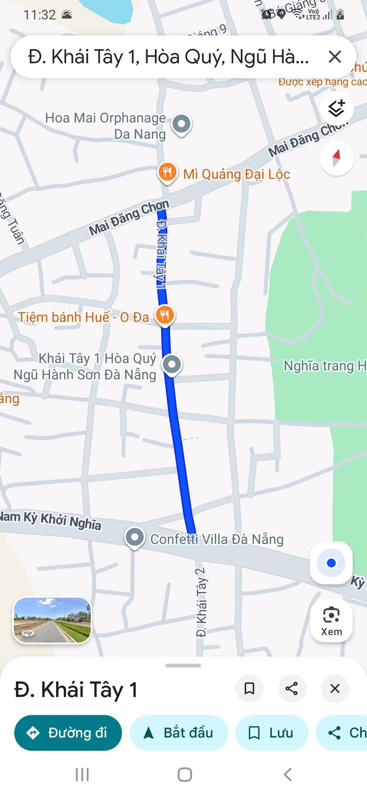 Đất mặt tiền Khái Tây 1 Ngũ Hành Sơn 100m² giá chỉ 3 tỷ - Đầu tư sinh lời ngay!