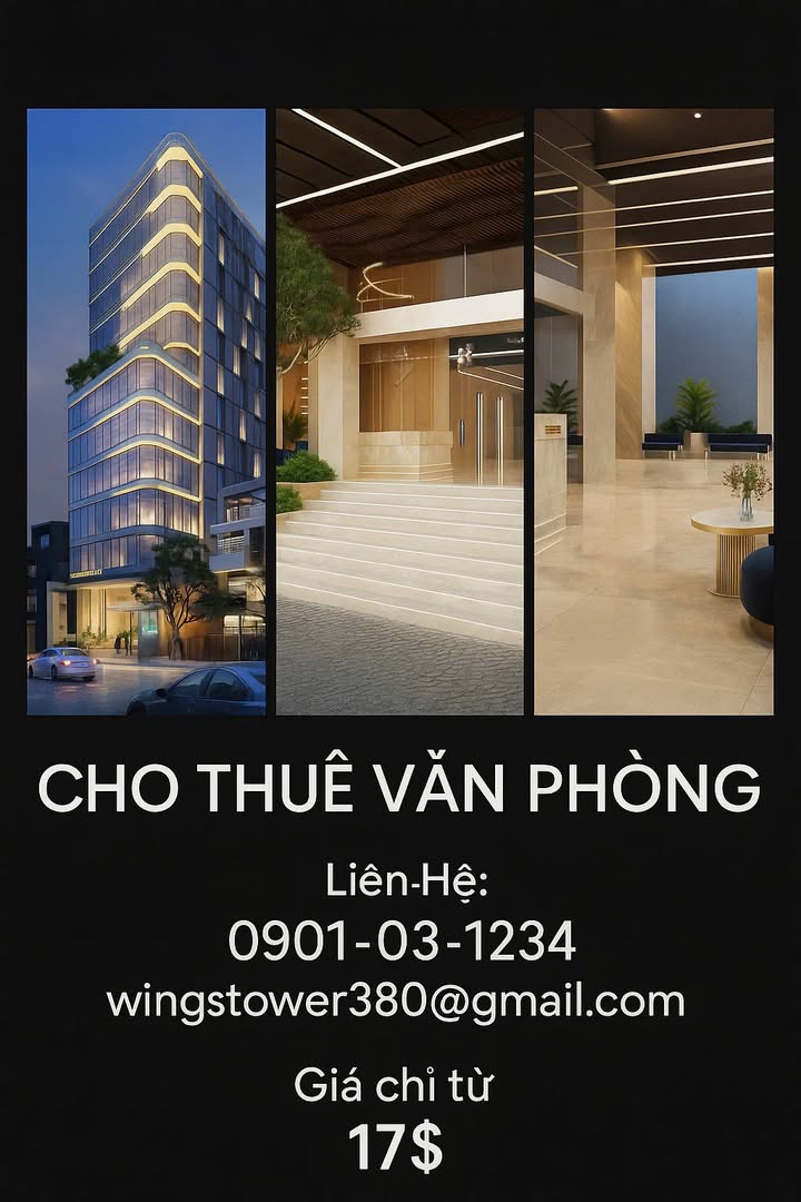 Văn phòng cho thuê Wings Tower Quận 5 diện tích 120m² giá từ 17 USD/m² - Kết nối giao thương hoàn hảo!