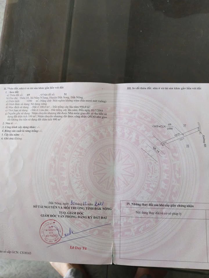 Đất nền mặt tiền Quốc lộ 14, thôn 10, xã Nâm N'Jang, 1000m² - Cơ hội đầu tư hiếm có!