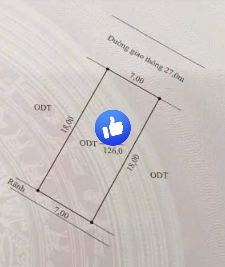 Đất mặt tiền Vũ Thê Lang, Thanh Miếu 126m² giá 6.3 tỷ - Vị trí đẹp, giao thông thuận lợi!