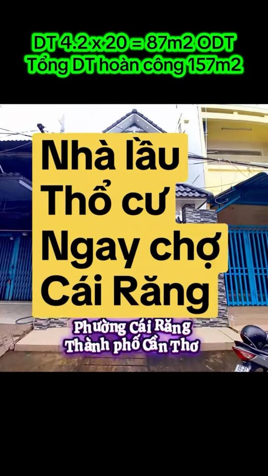 Nhà lầu 157m² tại phường Cái Răng, Cần Thơ - Bán gấp, giá thỏa thuận!