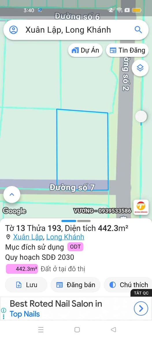 Nhà 2 mặt đường Xuân Lập, TP Long Khánh, 442m² giá 6.44 tỷ - Đầu tư sinh lời cao!