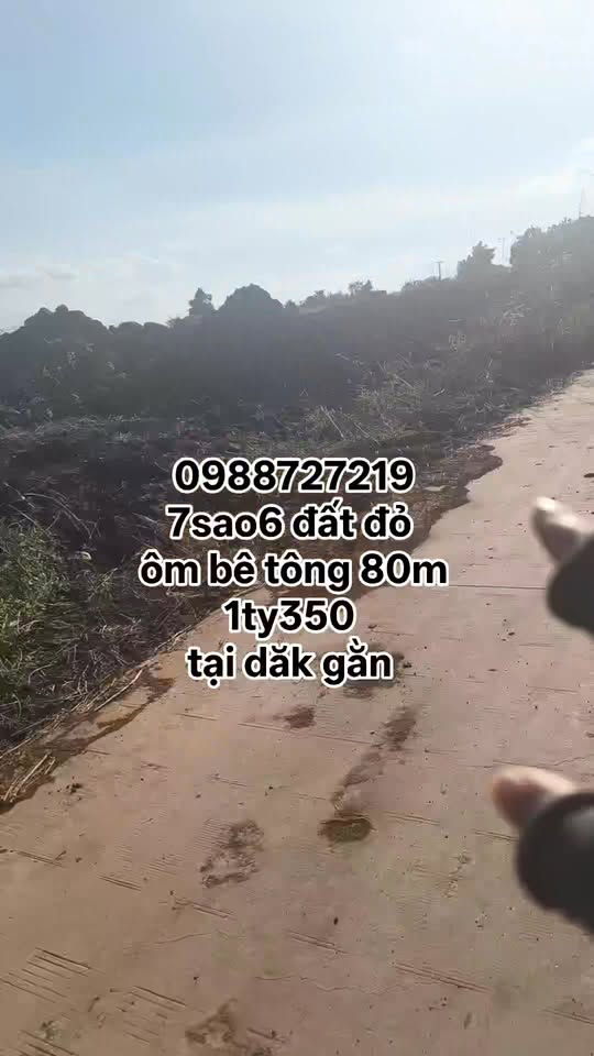 Đất nền Đắk Gằn Đắk Mil 80m² giá 1.35 tỷ - Cơ hội đầu tư tuyệt vời!