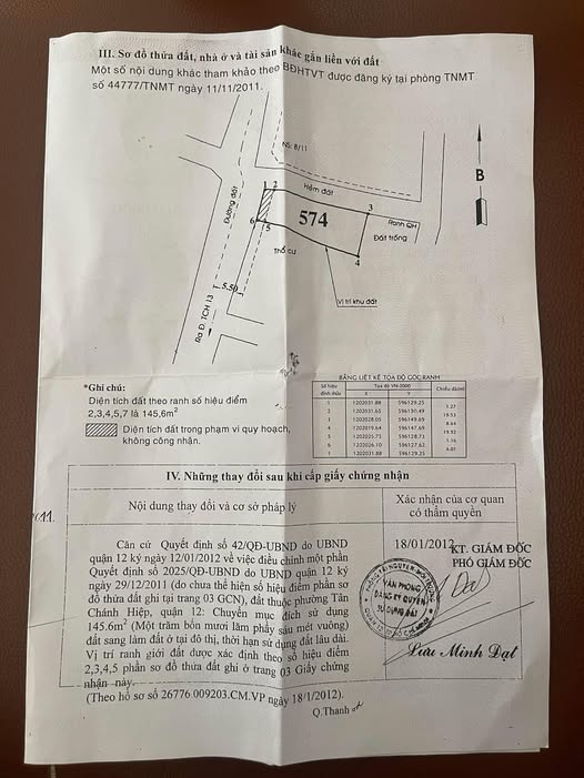 Đất mặt tiền hẻm Cafe Phát Tài, Trung Mỹ Tây, Q12, 145m² - Giá tốt cho nhà đầu tư!