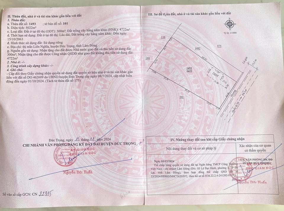 Đất Mặt Tiền Quốc Lộ 20, Thị Trấn Liên Nghĩa 5022m² giá 50 tỷ - Đầu tư sinh lời ngay!