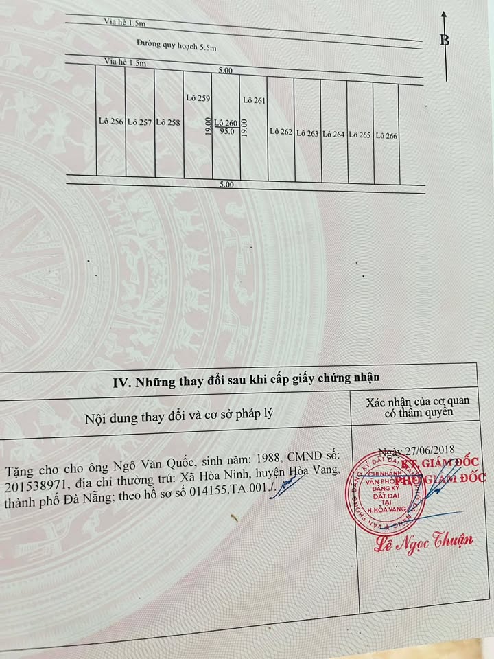 Đất nền Hòa Ninh Đà Nẵng 95m² - Cơ hội đầu tư hấp dẫn!