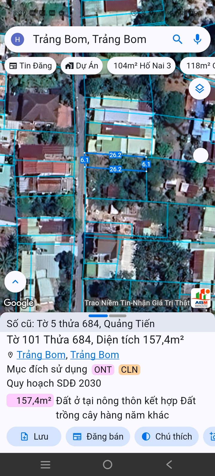 Đất nền Quảng Tiến - Trảng Bom 156m² sổ đỏ thổ cư 100% - Giá chỉ 1.7 tỷ!