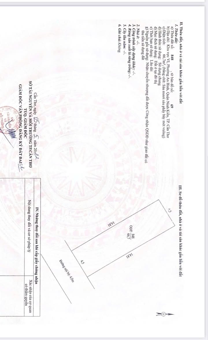 Nhà cấp 4 kiên cố KDC 3A An Bình, Cần Thơ 66m² giá 1.75 tỷ - Sổ đỏ chính chủ