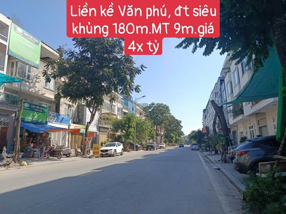 Nhà liền kề KĐT Văn Phú Hà Đông 180m² giá 40 tỷ - Vị trí kinh doanh đắc địa!
