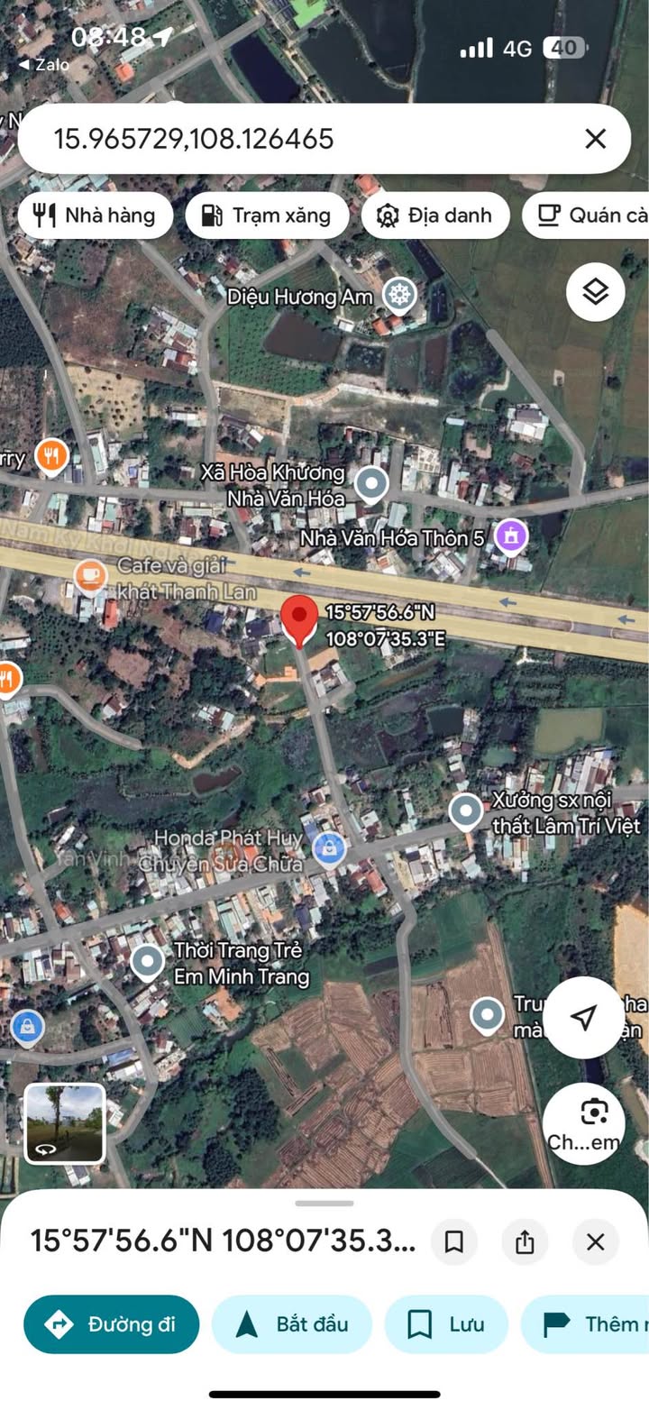 Đất thổ cư thôn 5 Hòa Khương 150m² giá 1.6 tỷ - View đồng lúa mát mẻ!