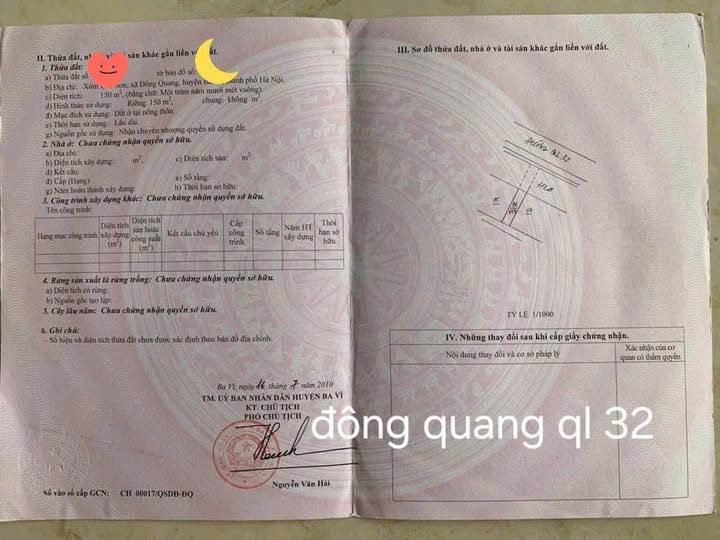 Đất nền Hoài Đức 150m² giá 4 tỷ - Đầu tư sinh lời ngay!