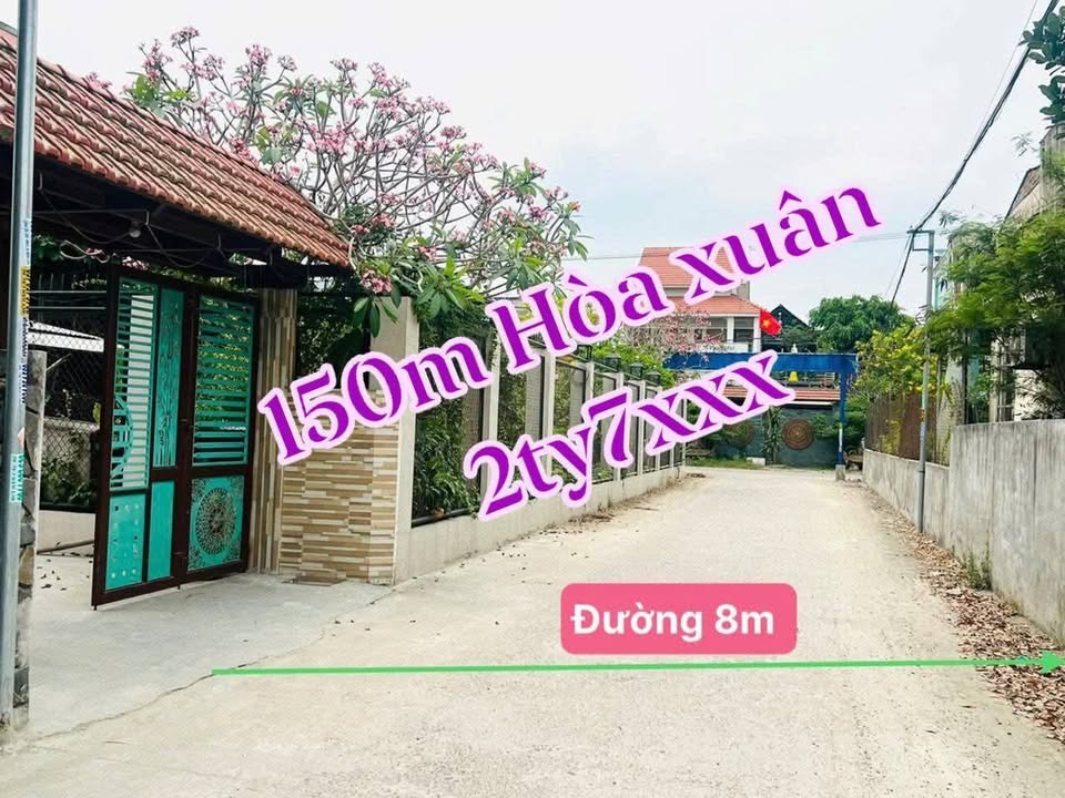 Đất thổ cư Hòa Xuân 147m² giá 2.78 tỷ - Khu dân cư an ninh, tiện ích đầy đủ!