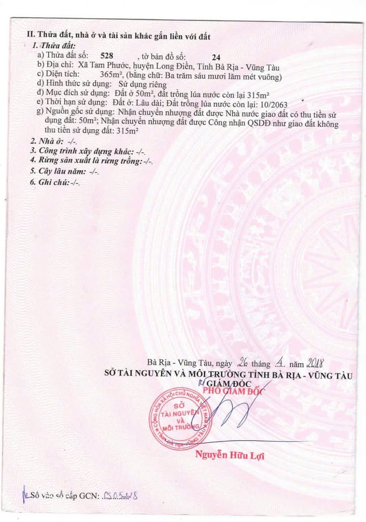 Đất nền mặt tiền đường tỉnh lộ 44B, Tam An, Long Đất - 2.900m² giá 14 tỷ - Cơ hội đầu tư tuyệt vời!