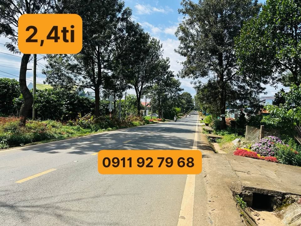 Đất mặt tiền Quốc lộ 27, Hiệp Thạnh, Đức Trọng 228m² - Giá chỉ 2.4 tỷ, đầu tư sinh lời!