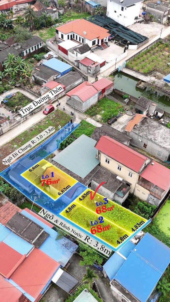 Đất thổ cư Thiên Hương Thủy Nguyên 68.4m² giá 1.2 tỷ - Sổ đỏ chính chủ!