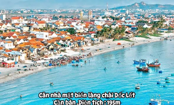 Nhà mặt biển Dốc Lết, Ninh Hòa 195m² giá 7.8 tỷ - Sổ hồng riêng, full thổ cư!