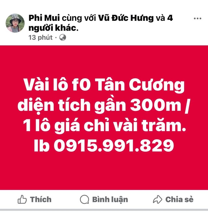 Đất nền Tân Cương Thái Nguyên 300m² giá thỏa thuận - Cơ hội đầu tư hiếm có!