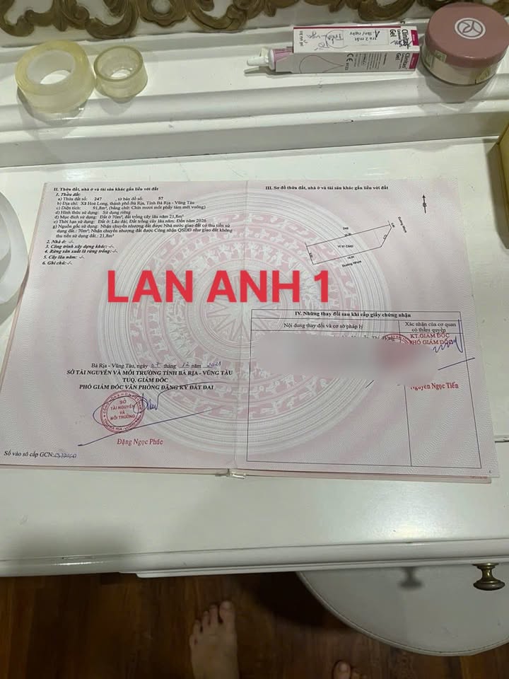 Đất nền 2 mặt tiền Lan Anh 1, Hòa Long 100m² giá chỉ 2.19 tỷ - Cơ hội đầu tư vàng!