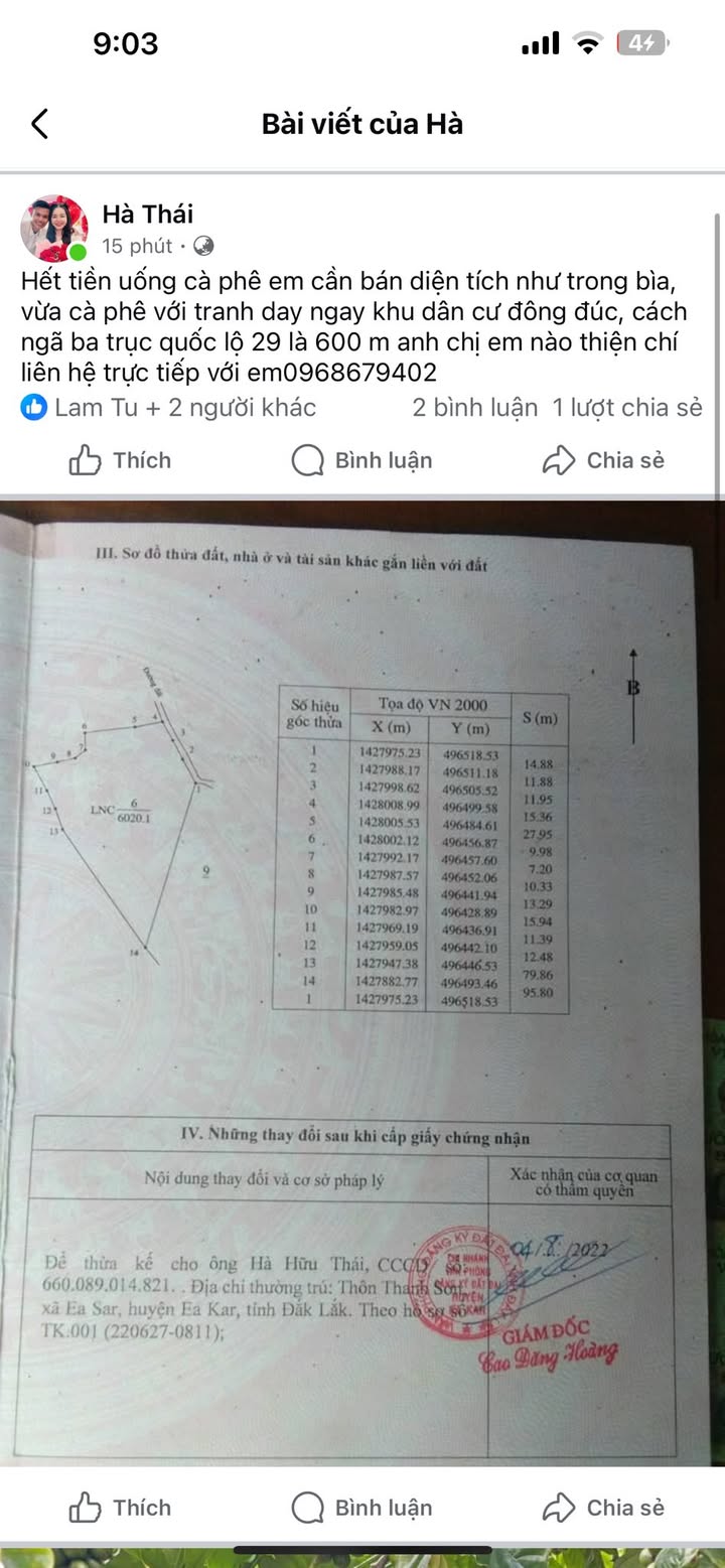 Đất thổ cư 600m² tại xã Ea Knốp, huyện Ea Kar giá chỉ 600 triệu - Cơ hội đầu tư tuyệt vời!