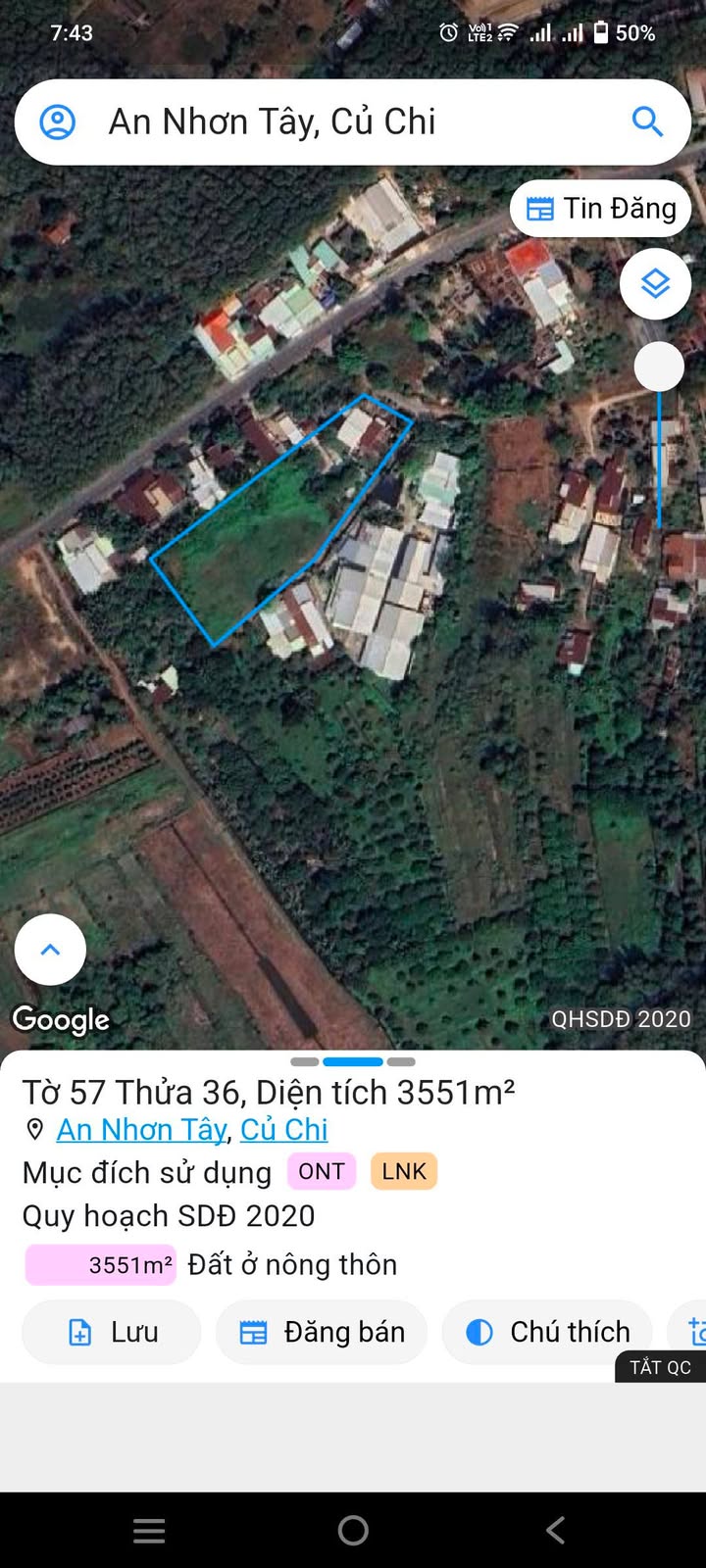 Đất nền An Nhơn Tây, Củ Chi 2550m² thổ cư - Cơ hội đầu tư tuyệt vời!