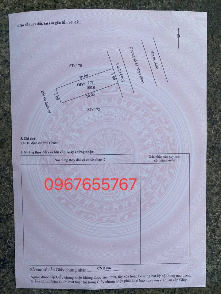 Đất thổ cư 100m² đường số 81, Phú Tân, Thủ Dầu Một - Giá chỉ 2 tỷ!