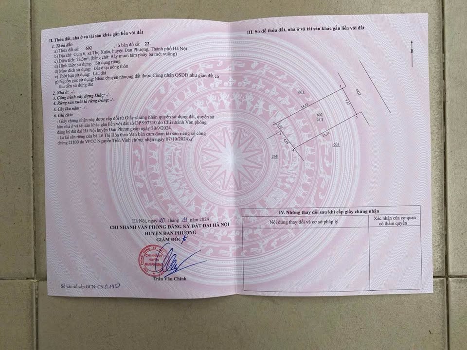 Đất nền Thọ Xuân, Phúc Thọ 78.3m² giá 3.7 tỷ - Cơ hội đầu tư hấp dẫn!