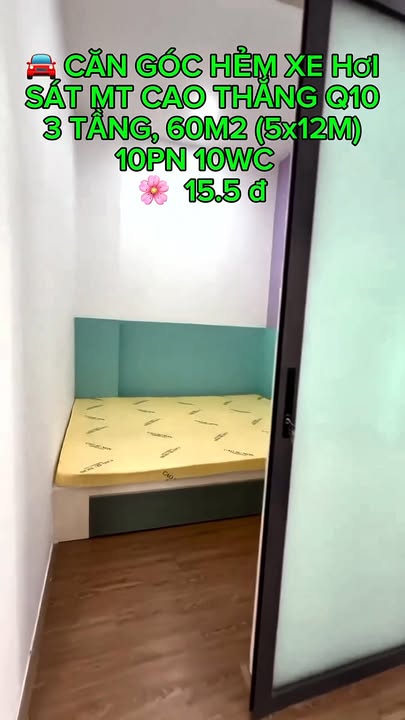 Căn góc hẻm ô tô Cao Thắng Q10 60m² giá 15.5 tỷ - Dòng tiền ổn định!