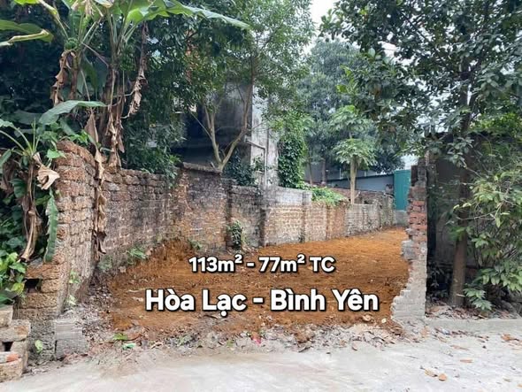 Đất thổ cư Hòa Lạc 113m² giá 4 tỷ - Đầu tư sinh lời ngay!