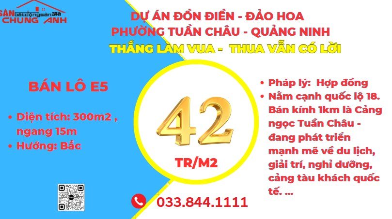 Đất nền Đồn Điền - Đảo Hoa 300m² giá 12.6 tỷ - Cơ hội đầu tư sinh lời!