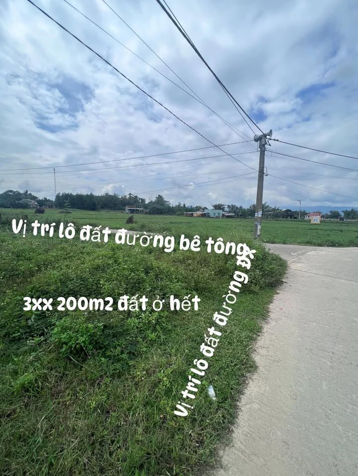 Đất nền Quế Minh, Quế Sơn 200m² giá chỉ 3xx triệu - Cần bán gấp!