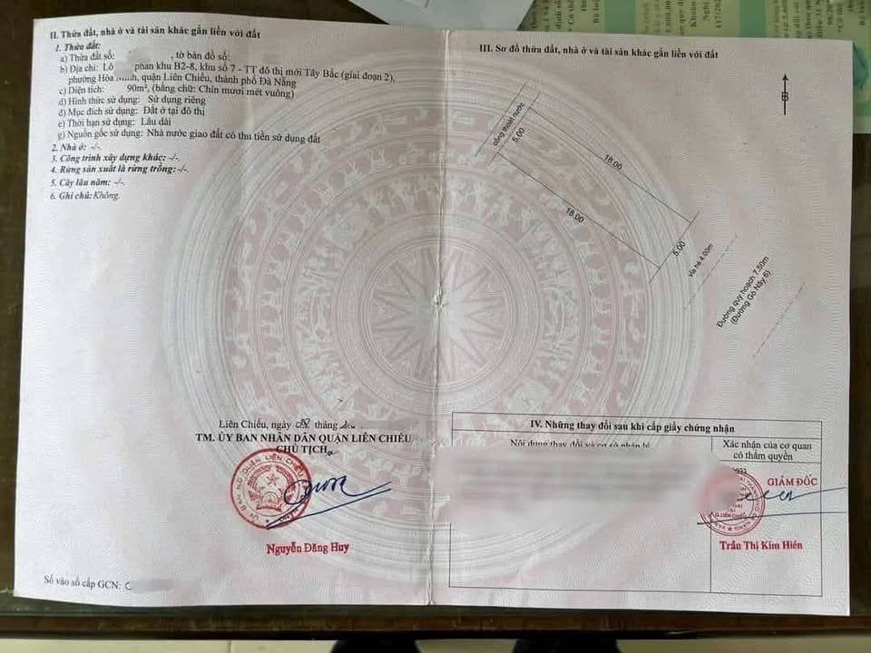 Đất mặt tiền Hòa Phú 9, Hòa Minh, Đà Nẵng 90m² - Gần biển, giá tốt!