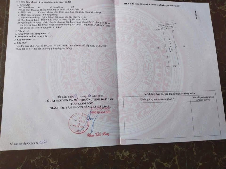 Đất chính chủ Thống Nhất, Buôn Hồ, 80m² chỉ 1 tỷ - Cơ hội đầu tư tuyệt vời!