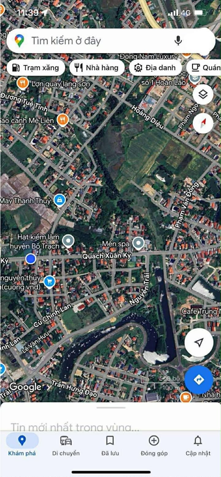 Bán gấp FrontHouse mặt tiền đường Quách Xuân Kì - 208m² - Giá 1.1 tỷ, hướng Nam tài Lộc!