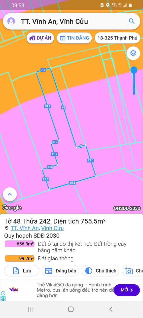 Nhà mặt tiền đường DT 768, Vĩnh An, 755m² giá 2.4 tỷ - Đầu tư sinh lời ngay!