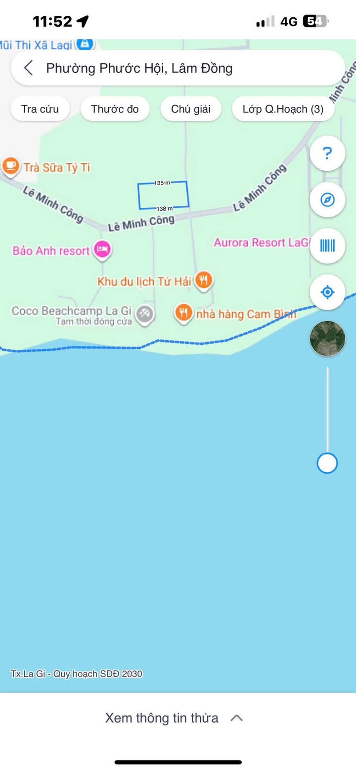 Đất nền nghỉ dưỡng 1ha tại biển Cam Bình, La Gi giá 27 tỷ - Cơ hội đầu tư hấp dẫn!