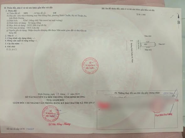 Đất nền Bình Chuẩn, Thuận An 61m² giá 3.1 tỷ - Sổ hồng riêng, thổ cư 100%!