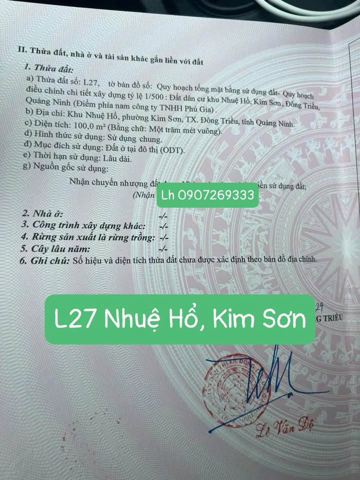 Đất mặt đường kinh doanh Kim Sơn 100m² giá 2 tỷ - Đầu tư sinh lời cao!
