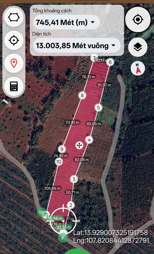 Đất chuyển đổi trồng cà phê 1,3ha tại xã Ia Pếch - Giá chỉ 1,5 tỷ