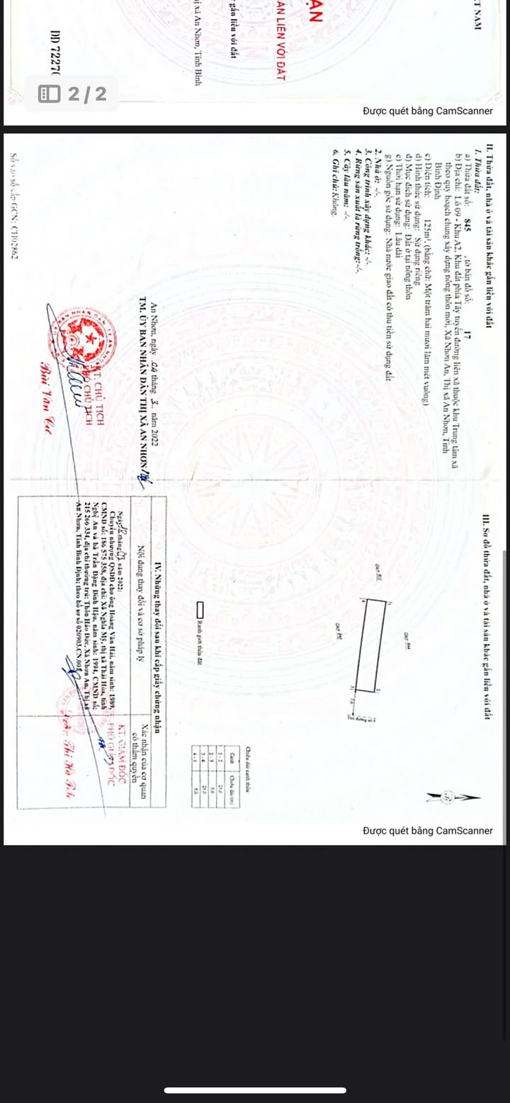 Đất nền Nhơn An, An Nhơn 125m² giá 1.1 tỷ - Đầu tư sinh lời ngay!