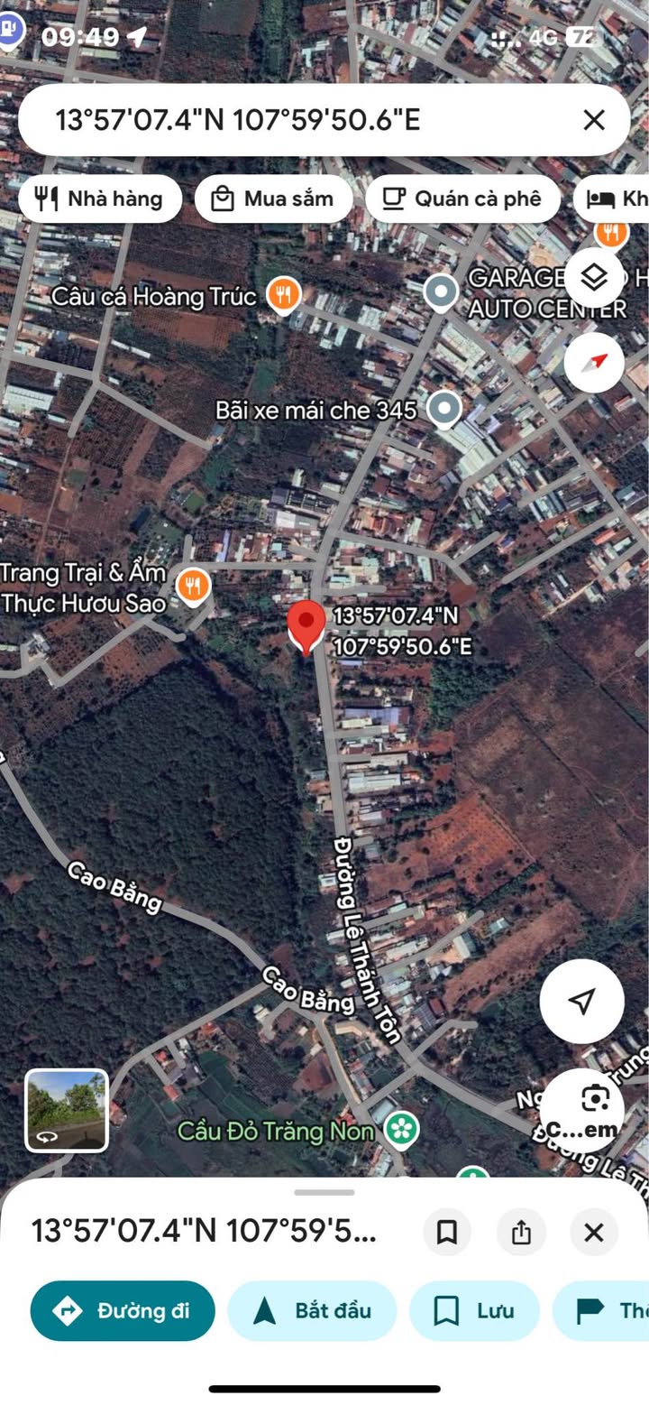 Đất mặt tiền đường Lê Thánh Tôn, Pleiku 2000m² giá 12 tỷ - Đầu tư sinh lời hấp dẫn!