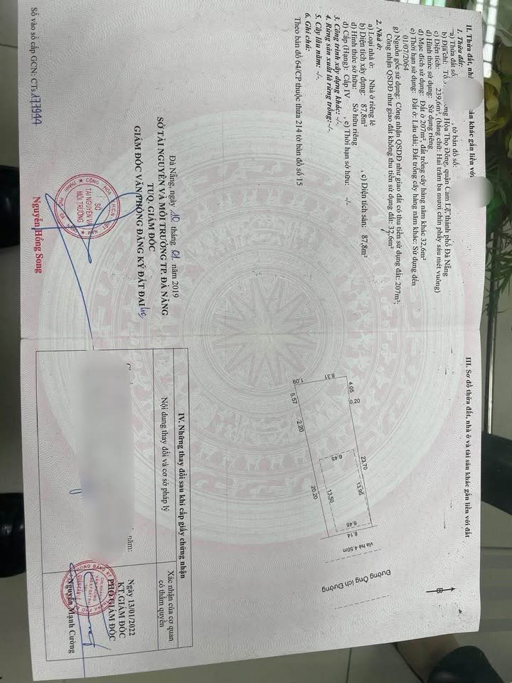 Đất mặt tiền đường Ông Ích Đường, Cẩm Lệ, 239m² giá 17.5 tỷ - Cơ hội đầu tư sinh lời!