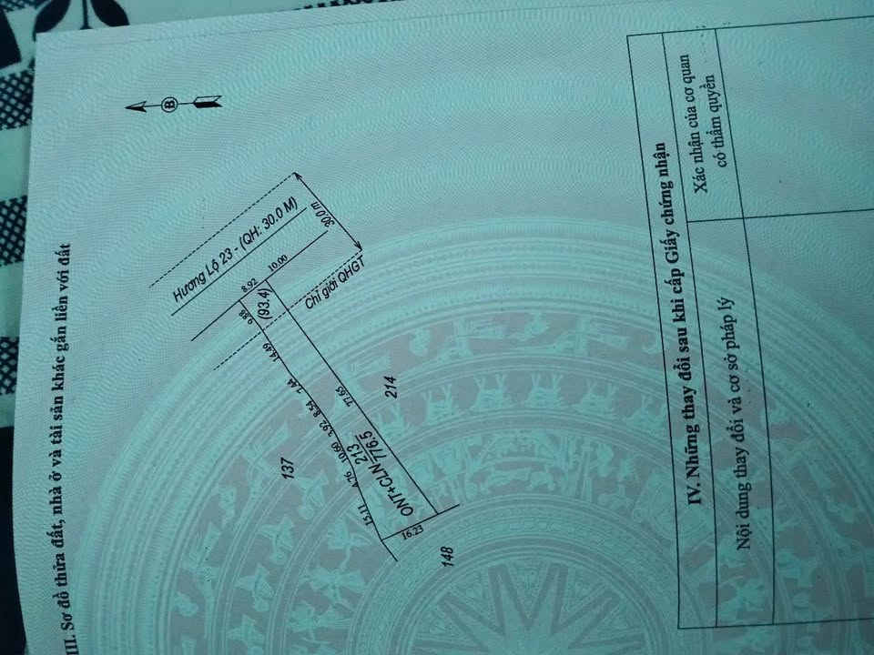 Đất thổ cư 150m² xã Hoà Hội 684m² giá 700 triệu - Mặt tiền đường HL23 rộng rãi!