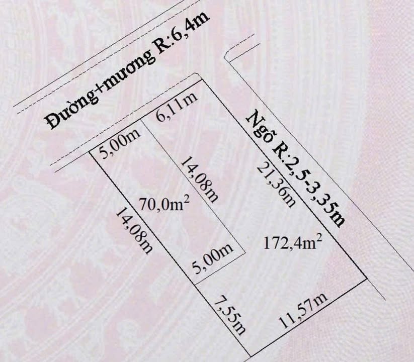 Đất nền Thủy Nguyên 70m² giá 2.3 tỷ - Vị trí kinh doanh tuyệt vời!