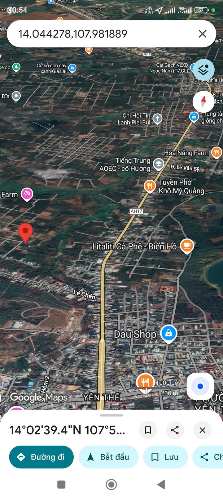 Đất thổ cư 125m² tại hẻm Lê Chân, Pleiku - Bán gấp, giá thỏa thuận!