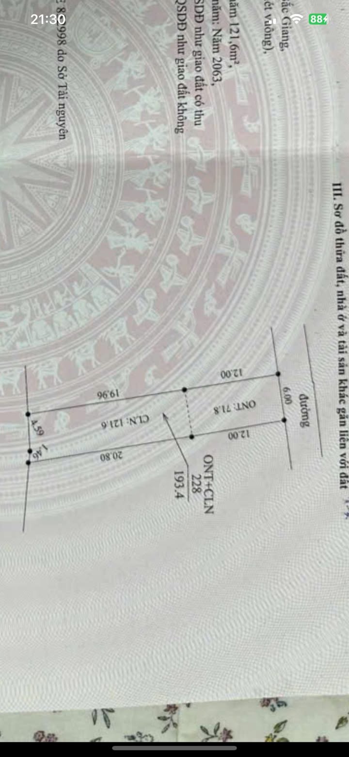 Đất nền chính chủ tại Lan Mẫu, Lục Nam, Bắc Giang 193m² - Cách trục chính chỉ 100m!