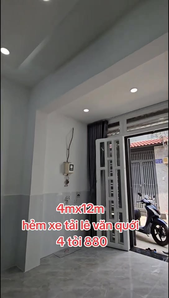 Nhà 4x12m Hẻm Xe Tải Bình Trị Đông A 45m² giá chỉ 4.88 tỷ - Nhà mới ở ngay!