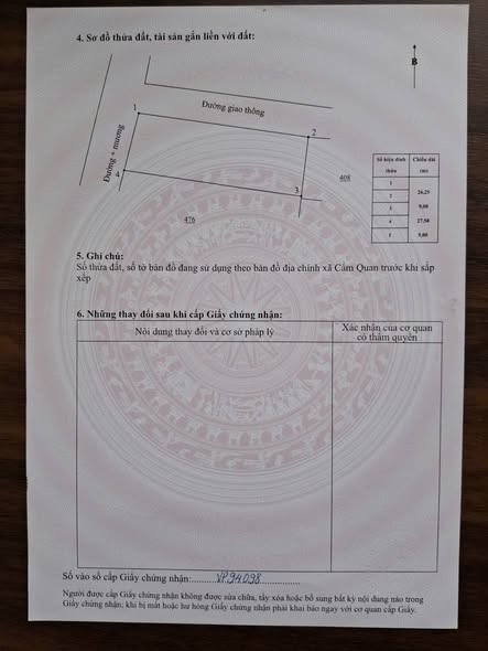 Đất Cẩm Quan Cẩm Xuyên 234m² - Cơ hội đầu tư tuyệt vời!