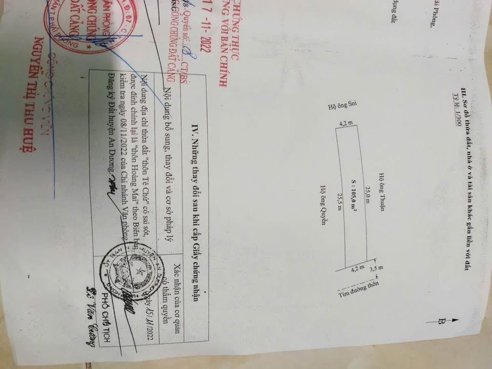 Đất đẹp Hoàng Mai 105m² giá 3.29 tỷ - Sổ đỏ chính chủ, đầu tư sinh lời!